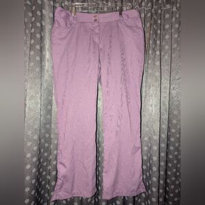 CLASSIC CORD Button Up Corded Lilac Scrub Pant XL